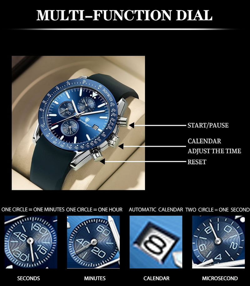 Relógio Paris Coleção Á Prova D'Agua - Modelo 2023 - lojaidealgolden