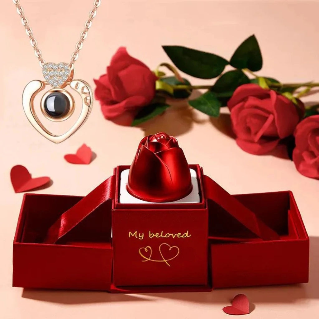 Colar I love you Com Caixa de Presente