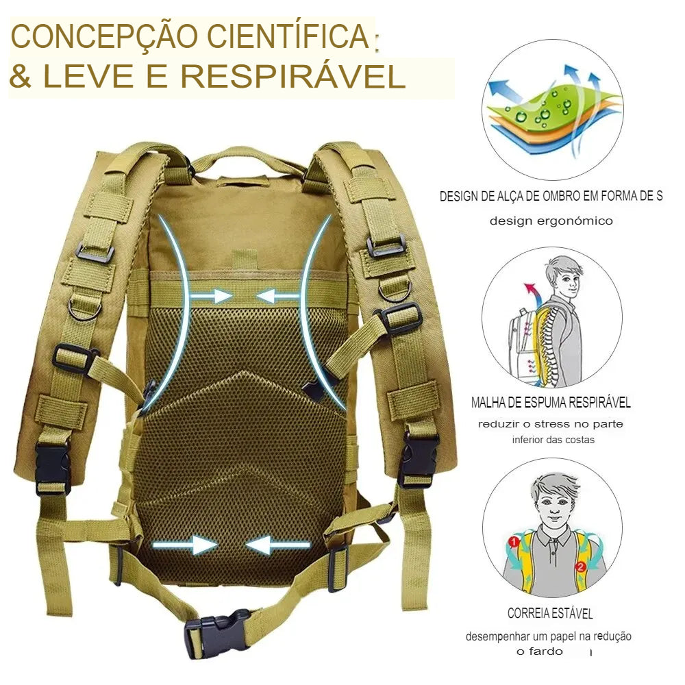 Mochila Tática Comander (ULTRA RESISTENTE)