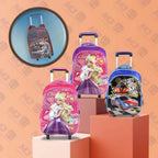 Mochila Infantil de Rodinhas Menino Menina Escolar Resistente Bolsa Impermeável MA9319-8D