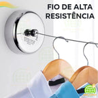 Varal Retrátil em Aço Inox Ultra Resistente 2.9MH