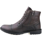 Coturno Masculino Casual com Cadarço e Zíper Ajustável