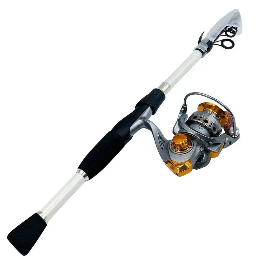 Kit Pesca Economico Vara Fibra de Carbono + Molinete Profiddional