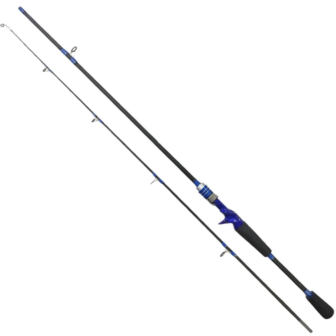 Vara de Pesca Fibra de Carbono 1,80mt 35lb 2 Pts Carretilha