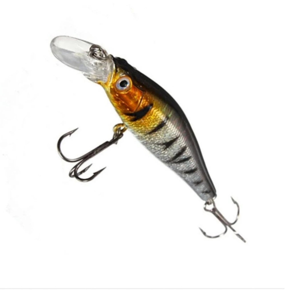 Kit 05 Iscas Artificiais 1/2 Meia Água de 8 cm e 6g Pesca Tucunaré Robalo Dourado Traíra Black Bass
