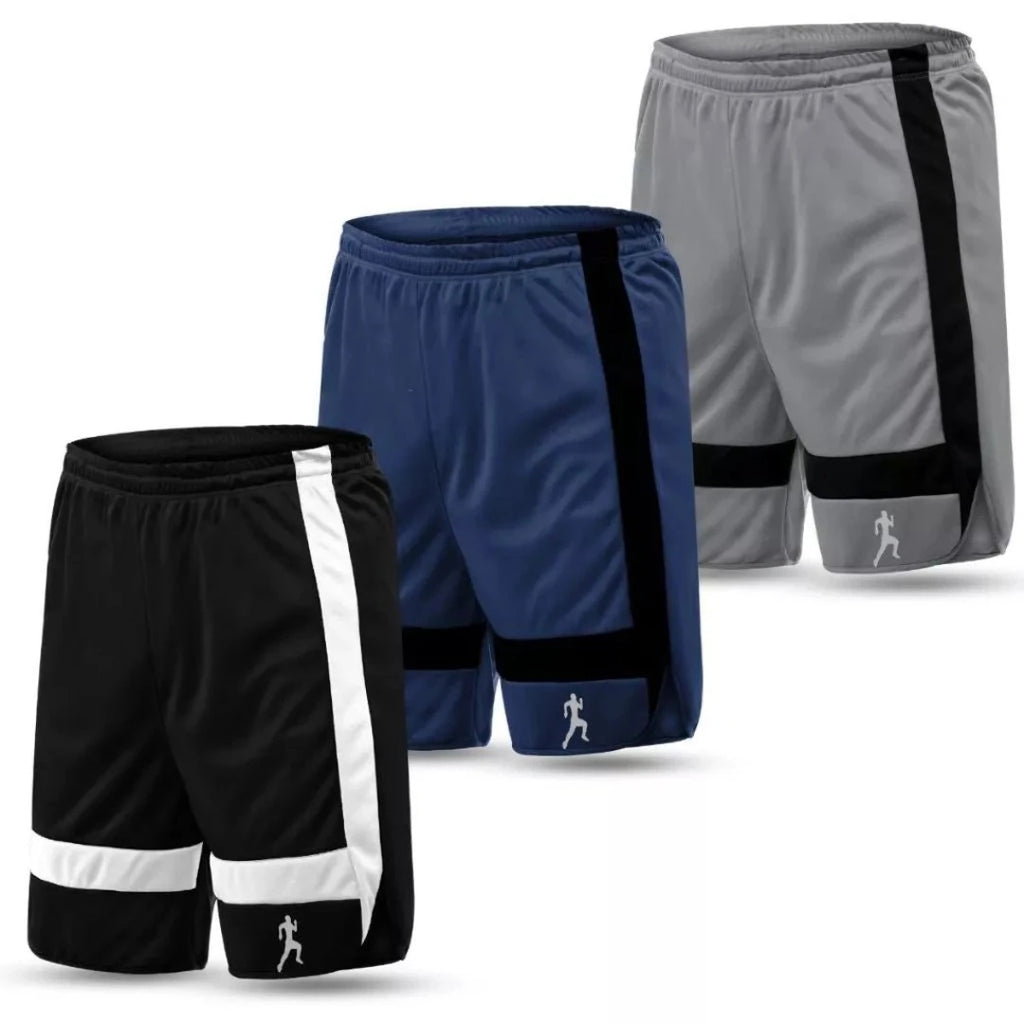 Kit  Bermudas Shorts Masculino Dry Fit Academia Treino