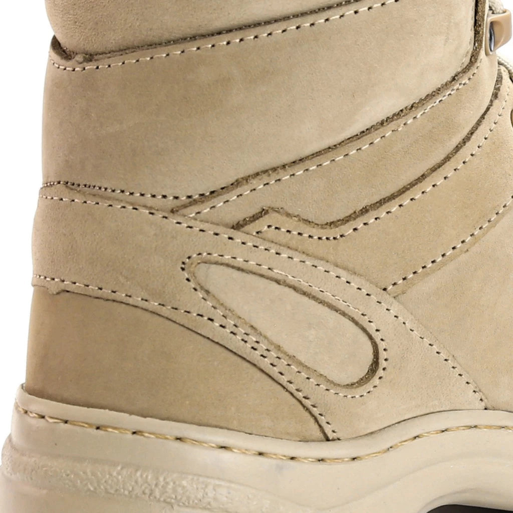 Bota Coturno Rebento Adventure Militar Couro Areia