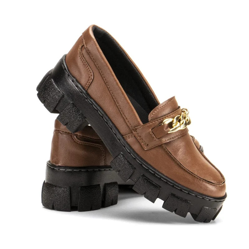 Mocassim Feminino Tratorado Oxford