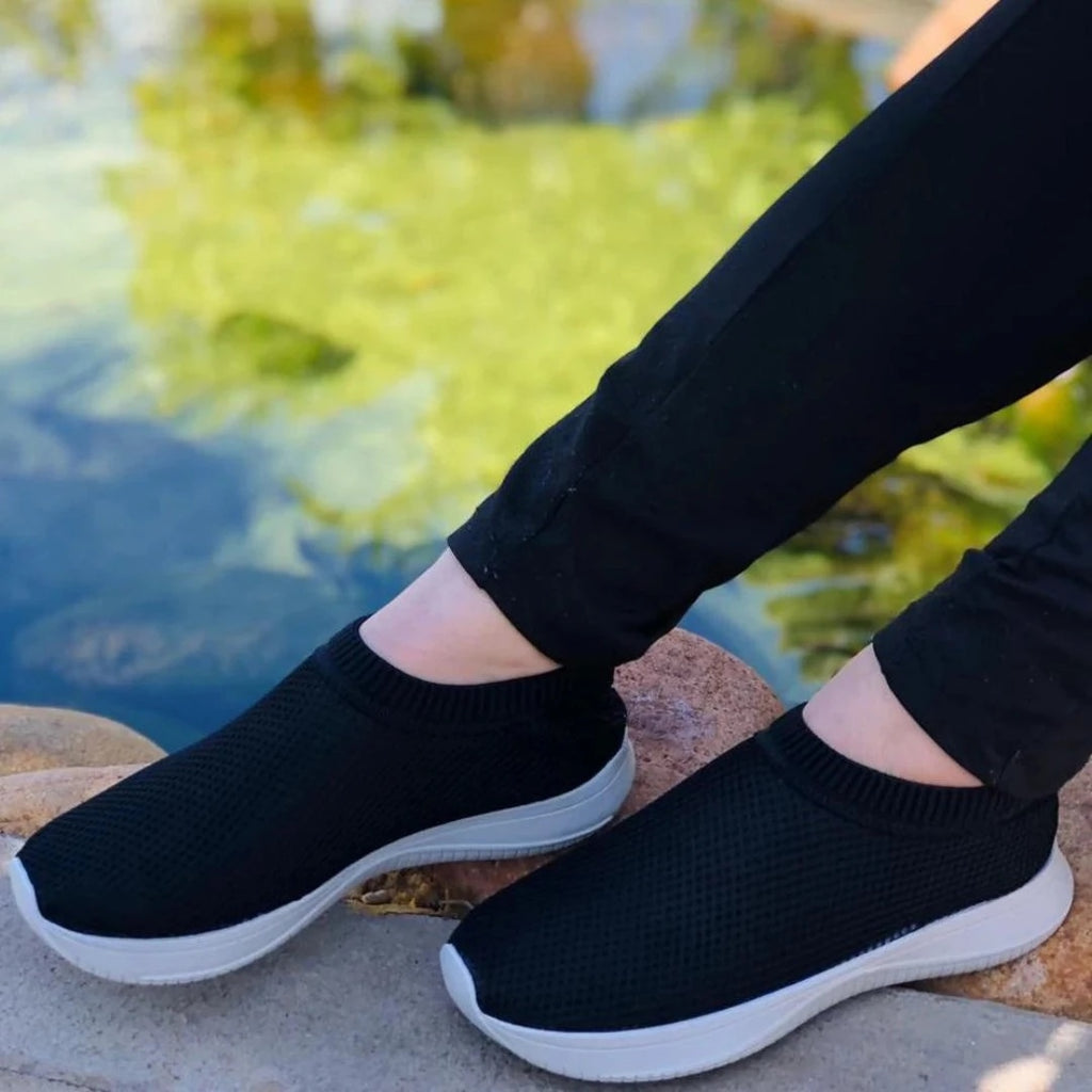 (COMPRE 1 E LEVE 2) Tênis Meia Feminino Ultra Conforto (Sensação de Andar Descalço)