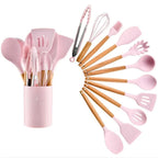 KIT de Utensílios Para Cozinha em Silicone 12 Peças