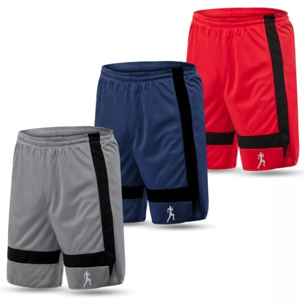 Kit  Bermudas Shorts Masculino Dry Fit Academia Treino