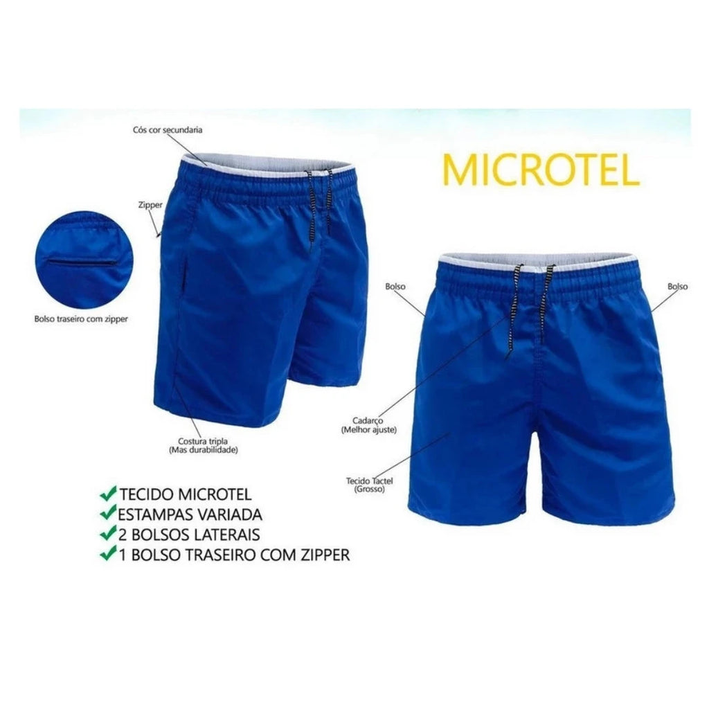 Short Masculino Fitness Treino Elástico