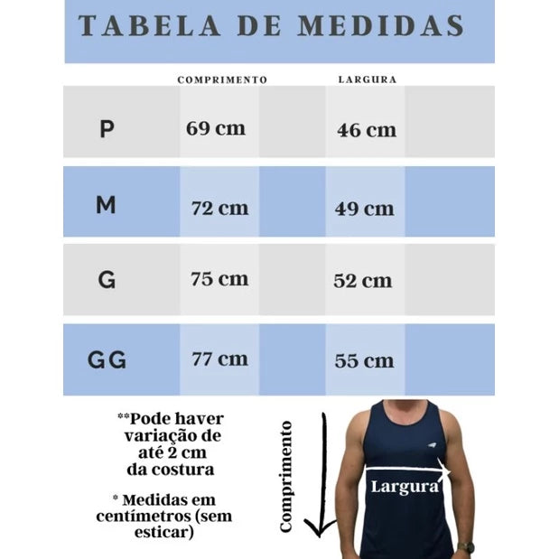 Kit 3 Camisetas Regata Dry Fit Masculina - lojaidealgolden