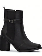 Bota Feminina Coturno Tratorado