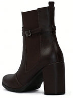 Bota Feminina Coturno Tratorado