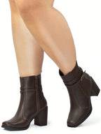 Bota Feminina Coturno Tratorado