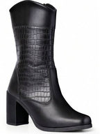 Bota Feminina Cano Médio Blogueira