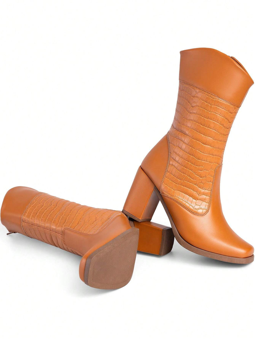 Bota Feminina Cano Médio Blogueira