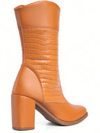 Bota Feminina Cano Médio Blogueira