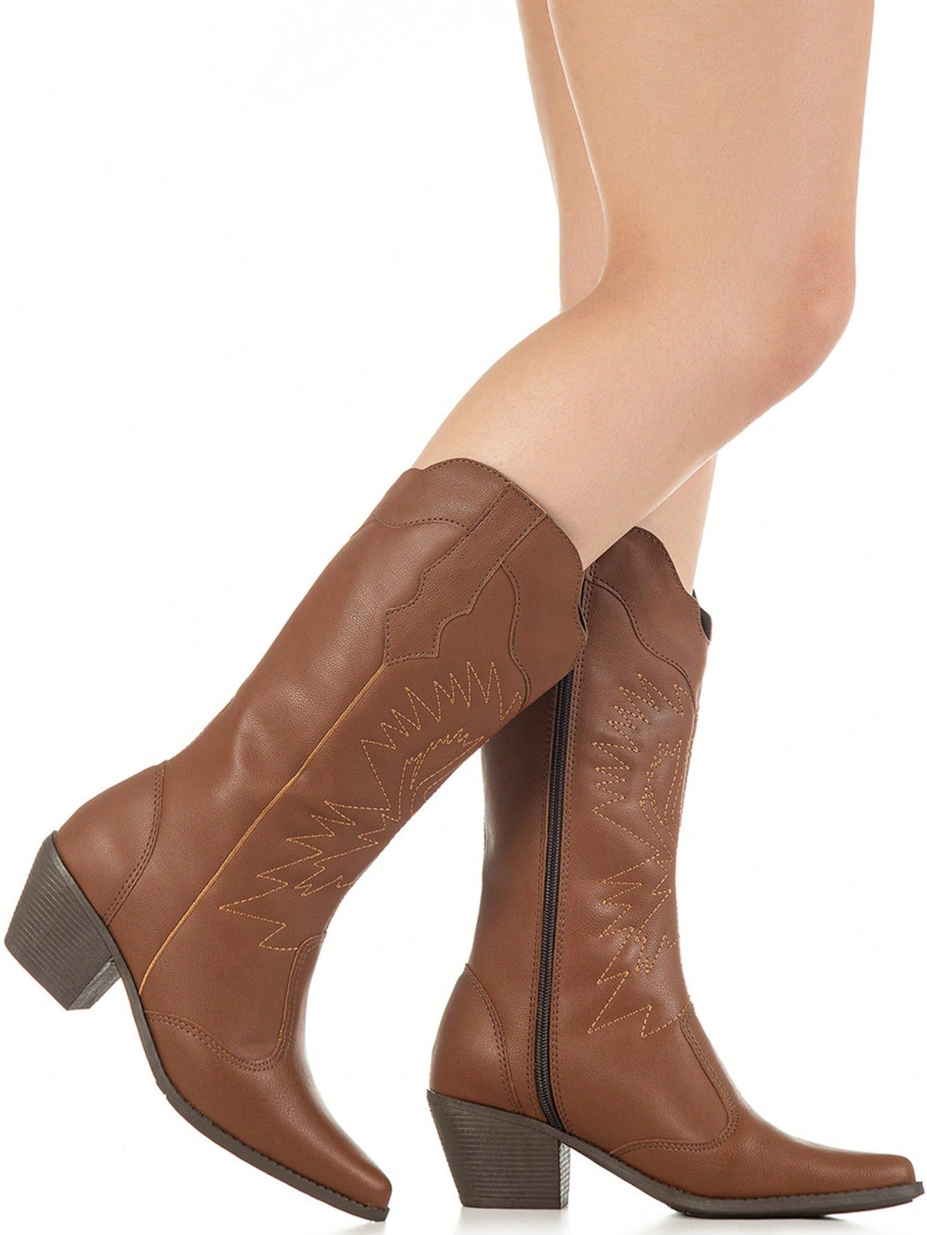 Bota Feminina Western Texana Country Rodeio Cano Alto