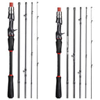 Kit Carbon - Vara de pesca fibra de carbono 2.4M + Carretilha de Pesca 7:2.1