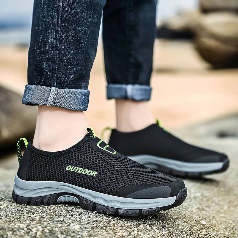 Tênis de Caminhada Antiodor Masculino Ortopédico Outdoor