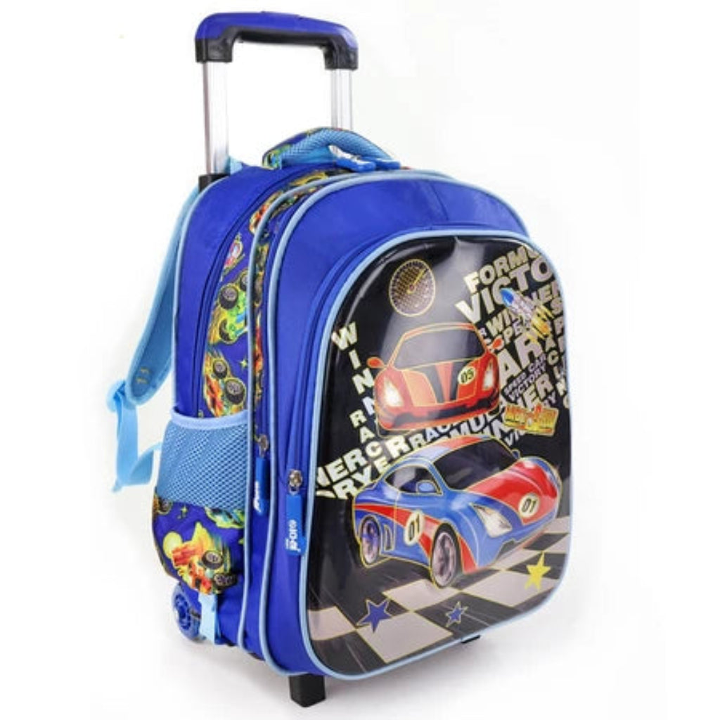 Mochila Infantil de Rodinhas Menino Menina Escolar Resistente Bolsa Impermeável MA9319-8D