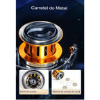 Molinete 4.1:1 Drag 30Kg Para Grandes Peixes