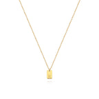 Colar Feminino Pingente Inicial Banhado em Ouro 18K