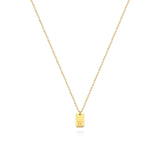 Colar Feminino Pingente Inicial Banhado em Ouro 18K