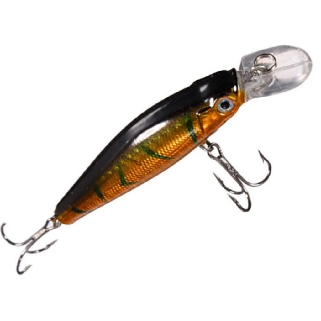 Kit 05 Iscas Artificiais 1/2 Meia Água de 8 cm e 6g Pesca Tucunaré Robalo Dourado Traíra Black Bass