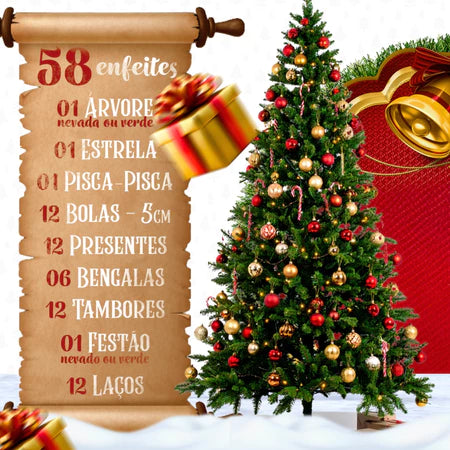 Arvore de Natal 2025 kit completo