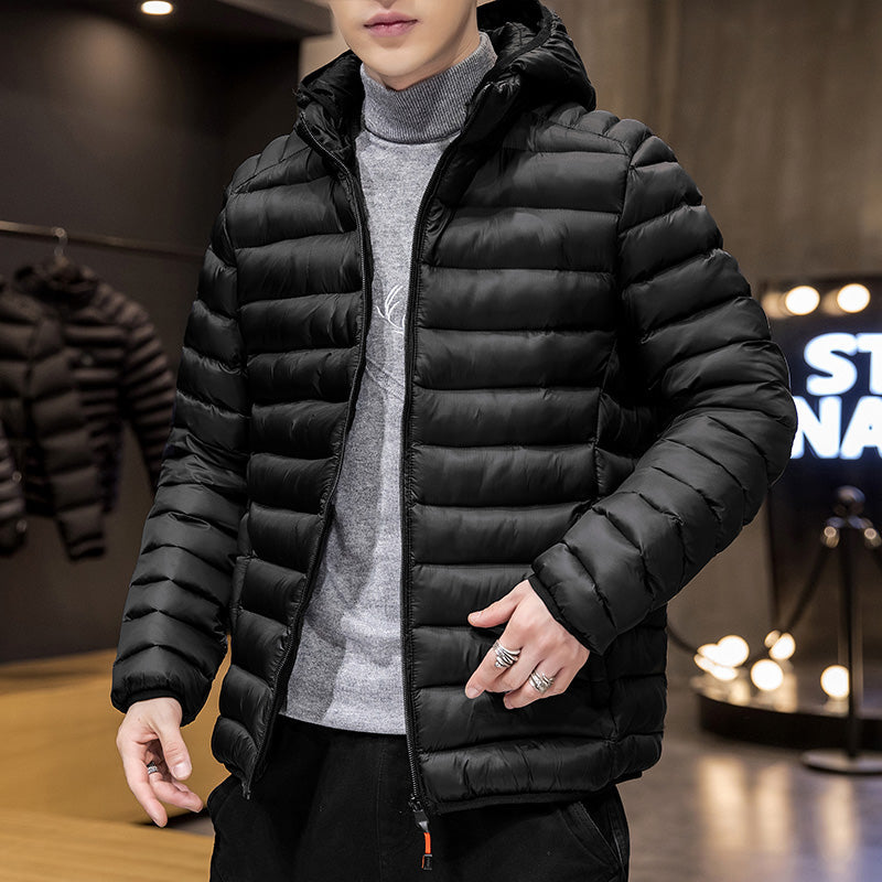 Jaqueta Puffer Masculina Com Capuz Removível Luxy
