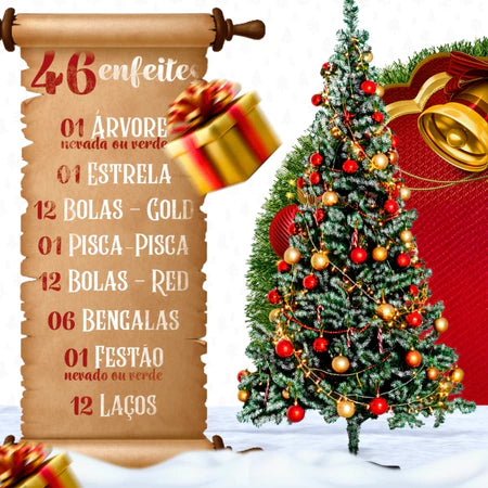 Arvore de Natal 2025 kit completo