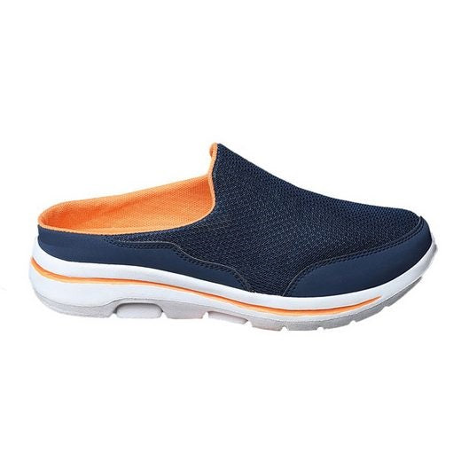 Tênis Casual Masculino Slip On Antiodor Ortopédico Azul