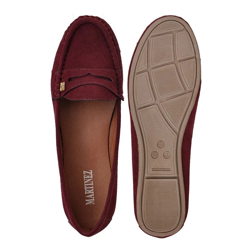 Mocassim Feminino de Camurça