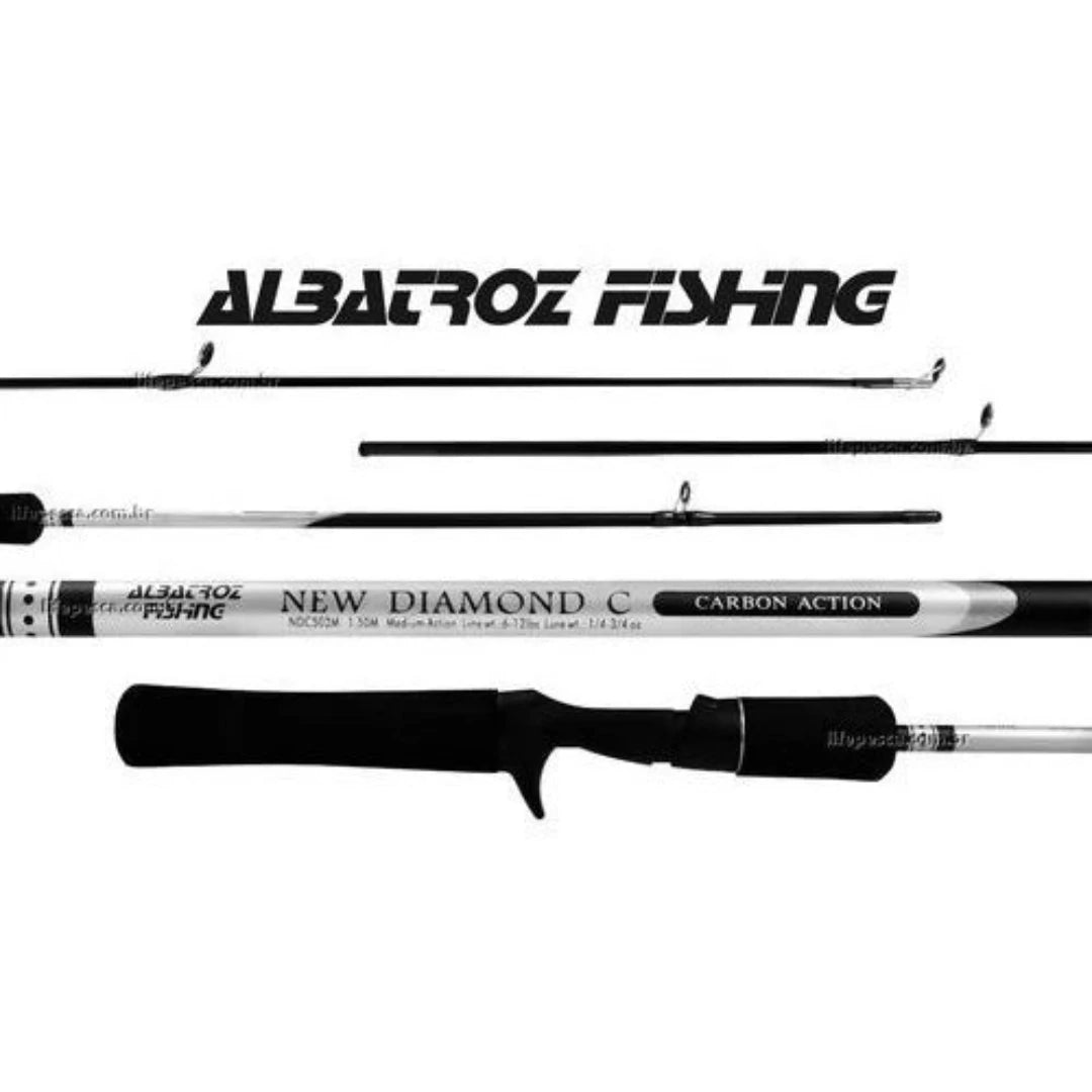 Vara P/ Carretilha Albatroz New Diamond Carb. - Lançamento