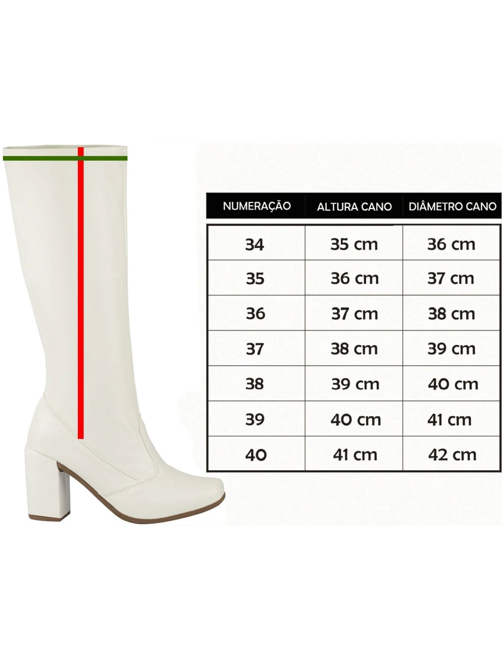 Bota Feminina Festa Junina Montaria