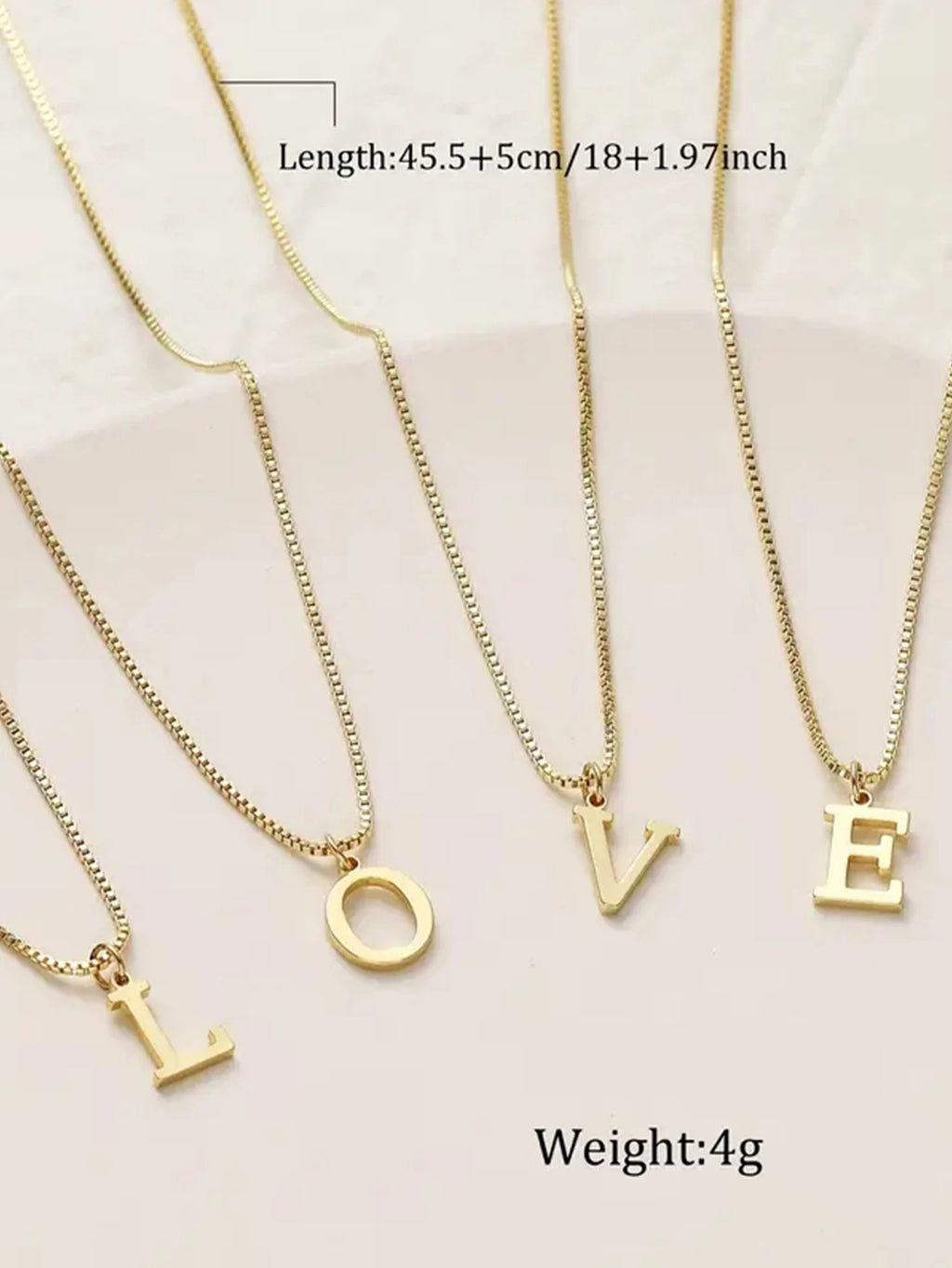 Colar de Ouro com Inicial do Nome