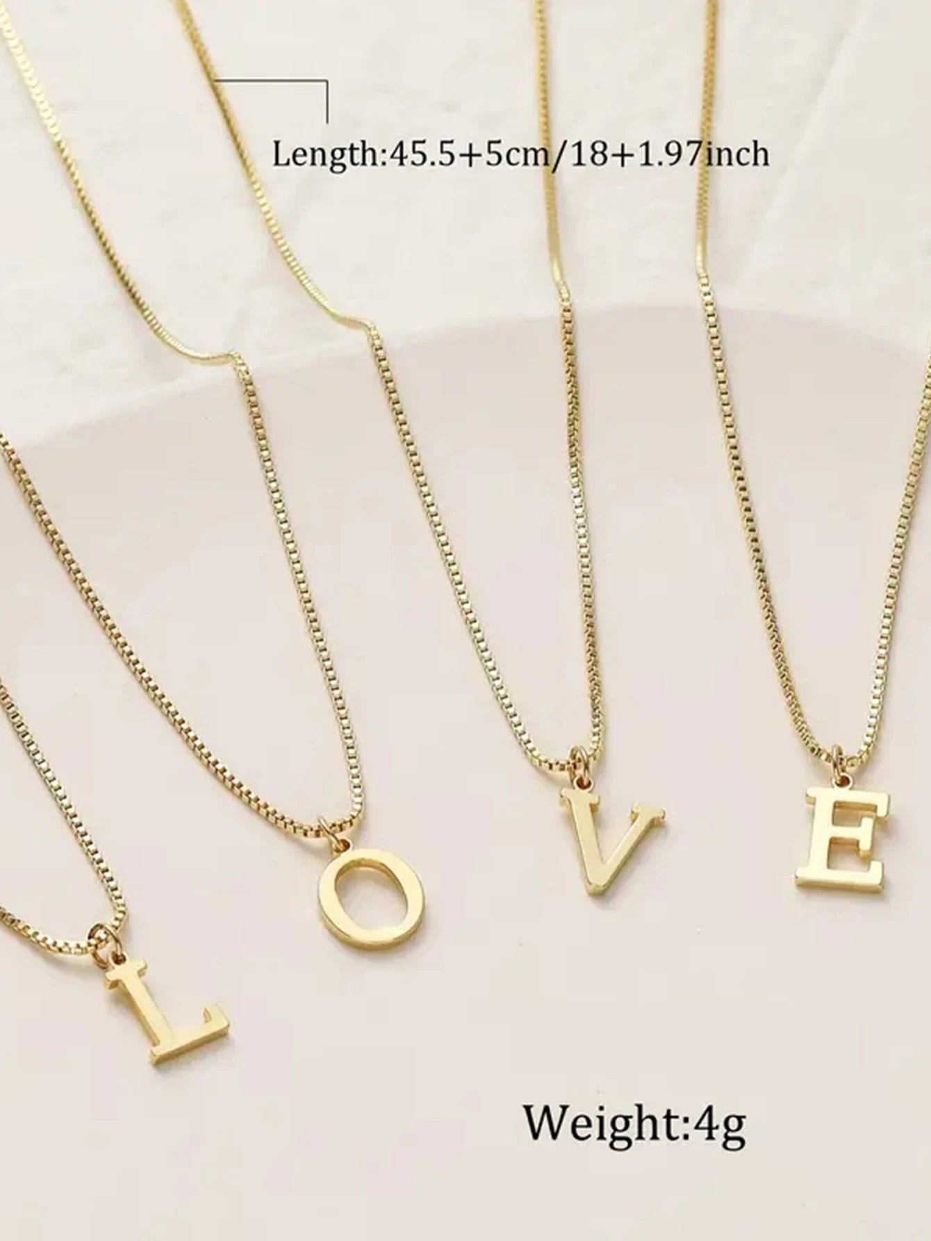 Colar de Ouro com Inicial do Nome