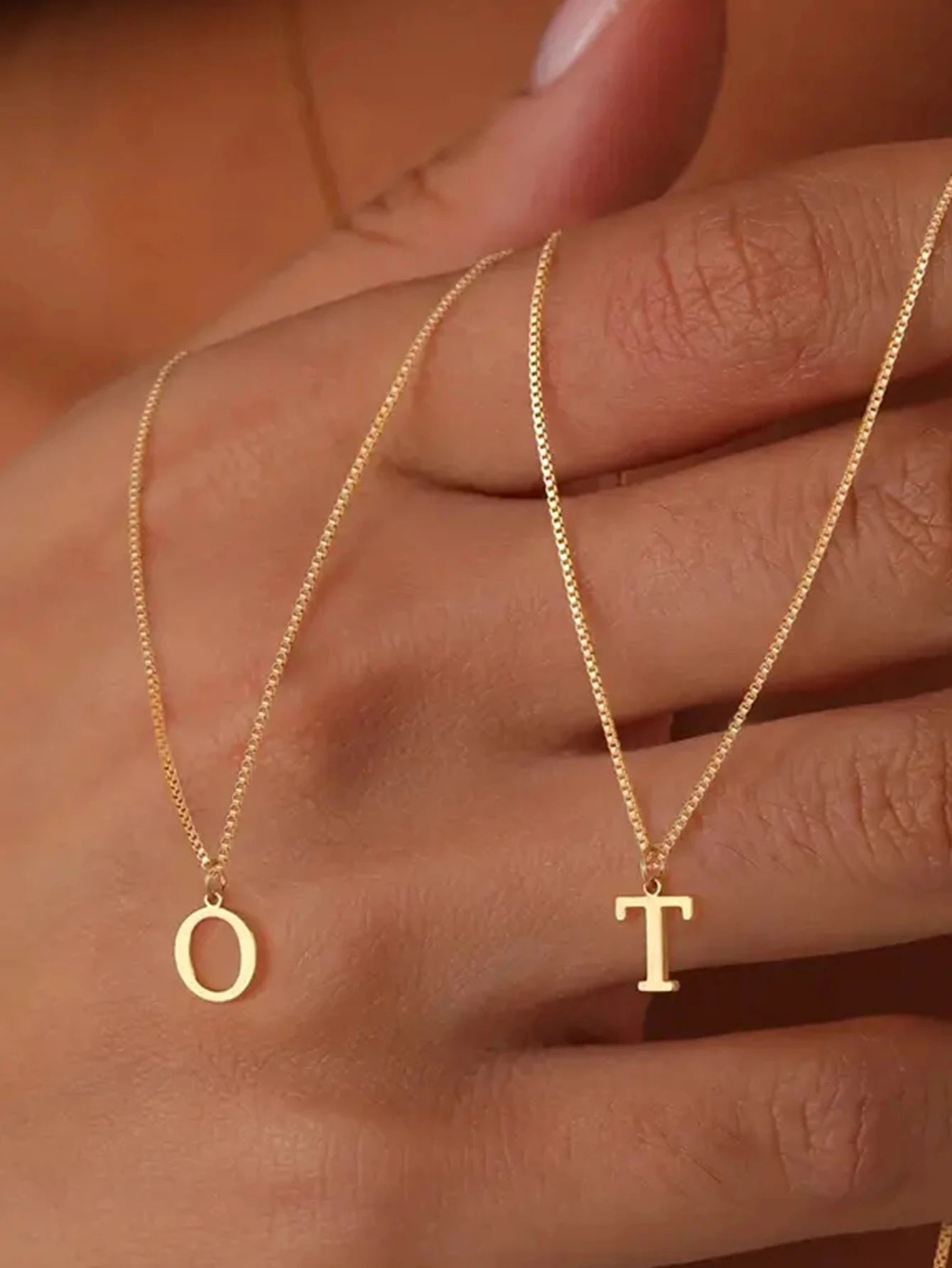 Colar de Ouro com Inicial do Nome