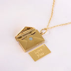Colar com Cartão Envelope I Love You