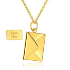 Colar com Cartão Envelope I Love You