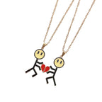 Colar Prateado Chave para o Amor
