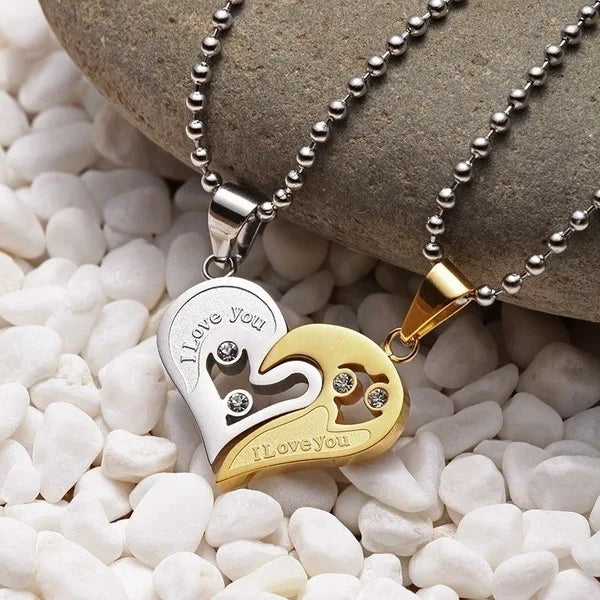 Colar Prateado Chave para o Amor