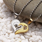 Colar Prateado Chave para o Amor