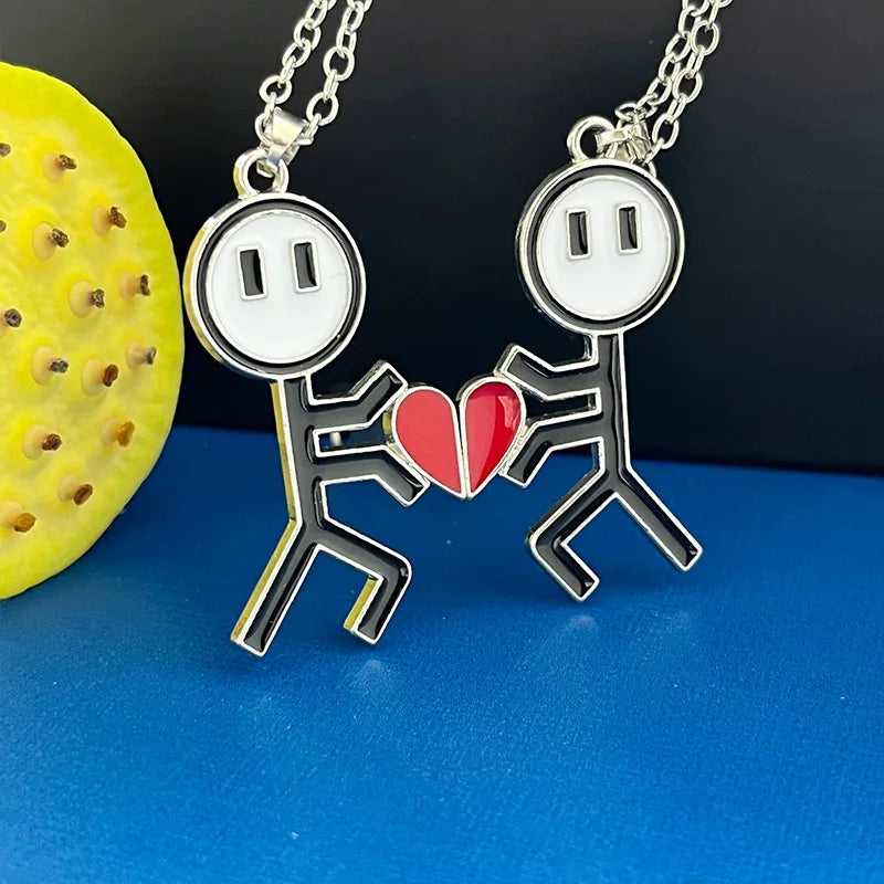 Colar Prateado Chave para o Amor