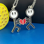 Colar Prateado Chave para o Amor