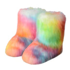 Bota Peluda Faux Fur Neve Feminina