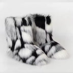 Bota Peluda Faux Fur Neve Feminina